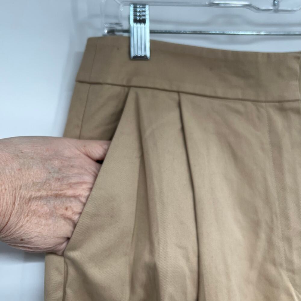 Women's Tan Straight Leg Pants - Picture 6 of 9